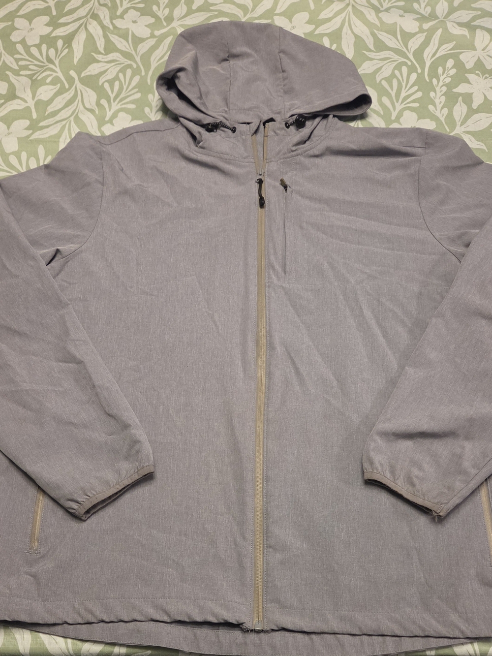 Swiss-tech Men's Lightweight Hooded Jacket - Gray